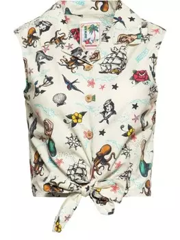 Блуза Queen Kerosin, бежевый