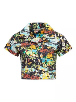 Блуза Queen Kerosin Lago di Garda, черный