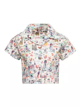 Блуза Queen Kerosin Paris, белый