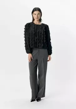 Блуза RAFFINIERTES Object, черный