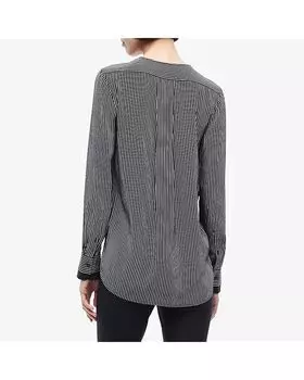 Блуза rag & bone Victor Blouse, цвет Black/White Stripe