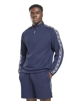 Блуза Reebok Identity Vector Tape Waffle 1/4 Zip Top, синий