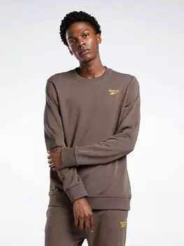Блуза Reebok RI FT Left Chest Crew, коричневый