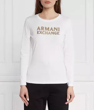 Блуза Regular fit Armani Exchange, белый