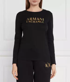 Блуза Regular fit Armani Exchange, черный