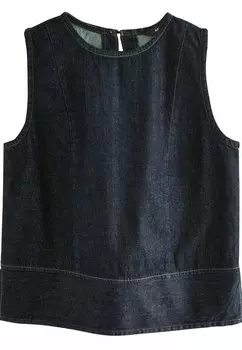 Блуза REGULAR FIT - FULLER BUST ROUND NECK - Top Next, цвет Rinse Blue