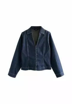 Блуза REGULAR FIT - HOOK AND EYE FASTENING LONG SLEEVE Next, синий