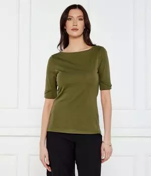 Блуза Regular fit Lauren Ralph Lauren, хаки