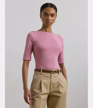 Блуза Regular fit Lauren Ralph Lauren, розовый