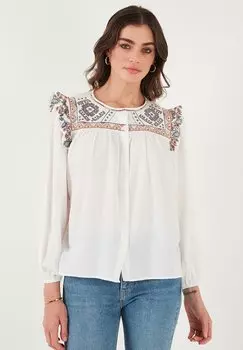 Блуза REGULAR FIT LELA, белый