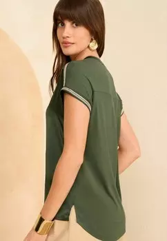 Блуза REGULAR FIT Love & Roses, зеленый