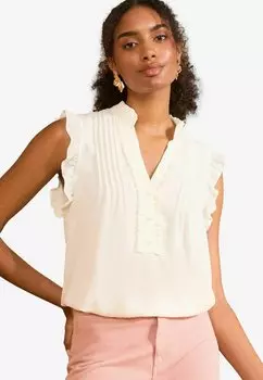 Блуза REGULAR FIT - PINTUCK Love & Roses, белый