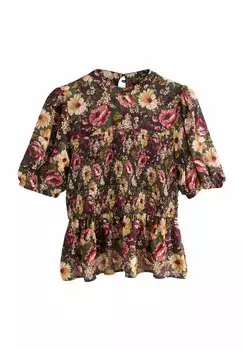 Блуза REGULAR FIT-SHEER SHORT SLEEVE SMOCK Next, розовый