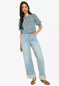 Блуза REGULAR FIT - SHORT SLEEVE SHIRRED CUFF Friends Like These, синий