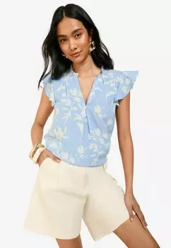 Блуза REGULAR FIT - SLEEVE V-NECK Friends Like These, синий