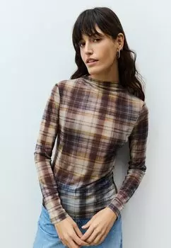 Блуза REGULAR FIT - STAND NECK Next, коричневый