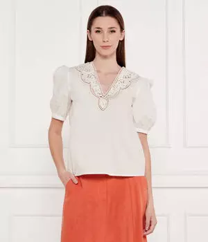Блуза Regular fit Twinset, экрю