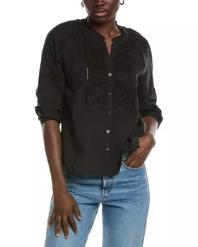 Блуза Renuar Swiss Dot, черный