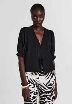 Блуза RICAMO A JOUR Calliope, черный