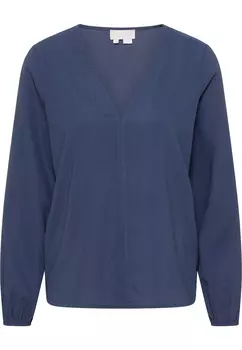 Блуза RISA Klassische Langarm, морской