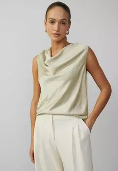 Блуза RMELLOSE MIT WASSERFALL-AUSSCHNITT - Top s.Oliver BLACK LABEL, песочный