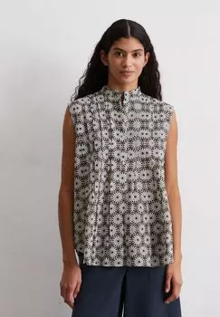 Блуза RMELLOSE PRINT FLARED AUS LEICHTEM Marc O'Polo, темно-синий