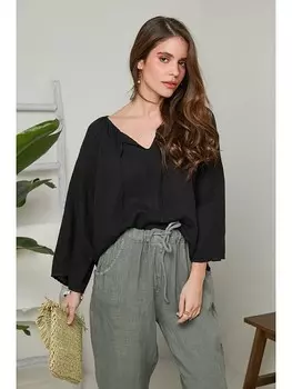 Блуза Rodier Lin, черный