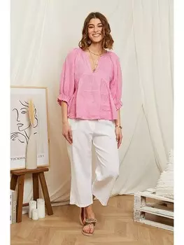 Блуза Rodier Lin, розовый