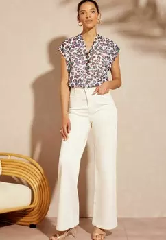 Блуза ROLL SLEEVE REGULAR FIT Love & Roses, белый