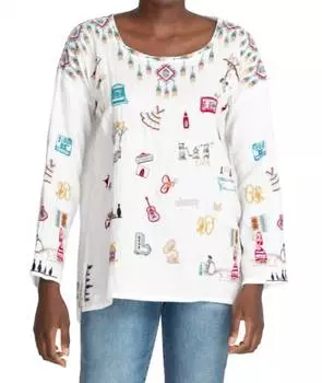 Блуза Rondo в натуральном цвете Johnny Was, цвет natural