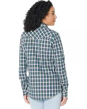 Блуза Roper Black Ombre Plaid Western Blouse, черный