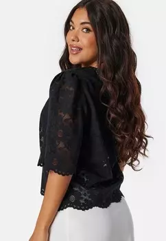 Блуза ROUND Bubbleroom, черный