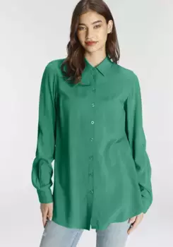 Блуза-рубашка AJC, модного цвета, зеленый