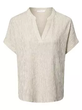 Блуза-Рубашка фландра в полоску Opus, черный