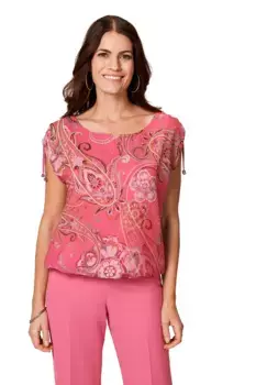 Блуза-рубашка HERMANN LANGE Collection "Блузка-блузка HERMANN LANGE Collection Мила ", цвет Pink-Multicolor