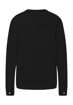 Блуза-рубашка из льна, с разрезом, для женщин FYNCH-HATTON, черный