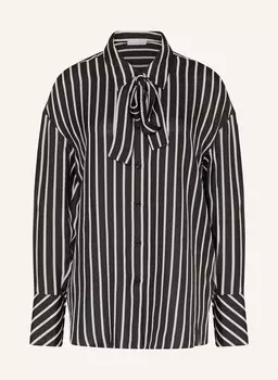 Блуза-Рубашка из шелка со съемным галстуком Mrs & Hugs, черный