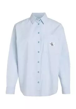 Блуза-рубашка, нагрудный карман, женская Calvin Klein Jeans, цвет Cez Dusk Blue