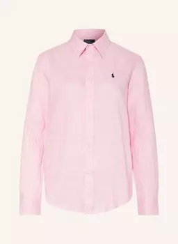 Блуза рубашка POLO RALPH LAUREN aus Leinen, светло-розовый