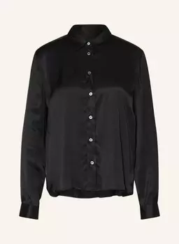 Блуза рубашка ROBERT FRIEDMAN NICOL aus Satin, черный