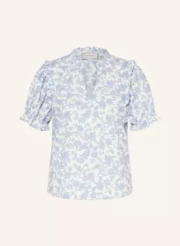 Блуза-Рубашка Rosalie с рюшами Neo Noir, голубой