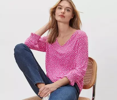 Блуза-рубашка с принтом Tchibo