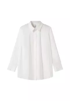 Блуза-рубашка с закатанными рукавами, легкого А-силуэта sheego