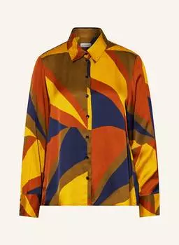 Блуза рубашка seidensticker aus Satin, темно-желтый