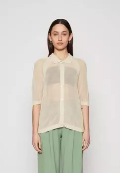 Блуза-рубашка VMLEXSUNMESH 2/4 BUTTON Vero Moda, цвет oatmeal