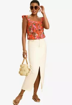 Блуза RUFFLE, REGULAR FIT Love & Roses, оранжевый