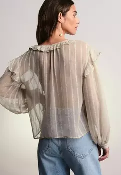 Блуза RUFFLE, REGULAR FIT Next, бежевый