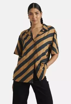 Блуза RVCA, коричневый