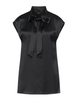 Блуза с бантом JOSEPH, черный
