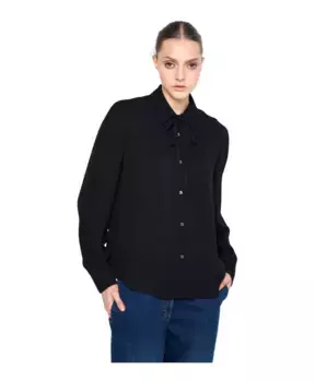 Блуза с бантом Silvian Heach, черный